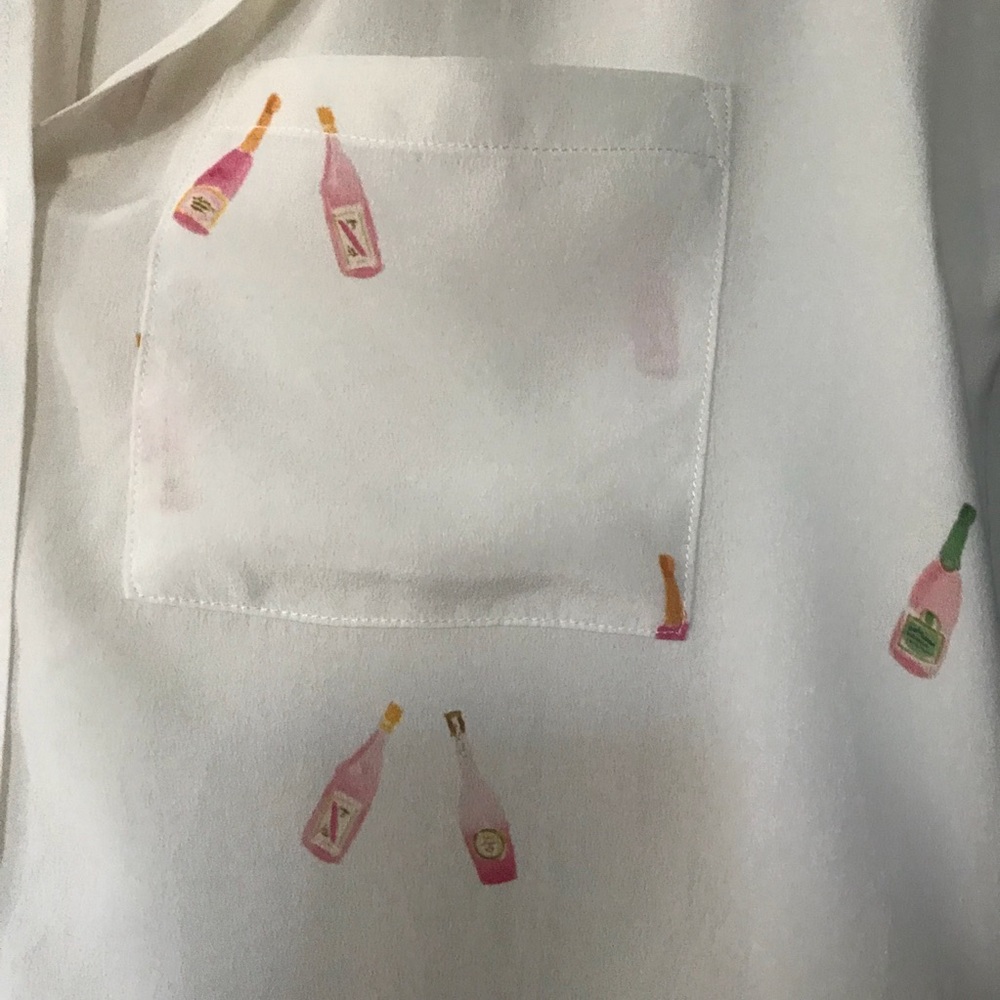 RAILS Rosé Silk Blouse XS - Picture 6 of 14